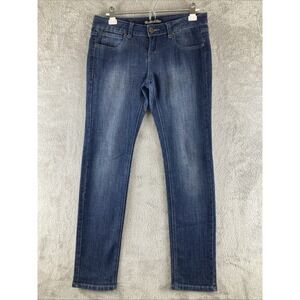 Vanilla Star Jeans Women's‎ Size 9 Slim Straight Low Rise Stretch Dark Wash